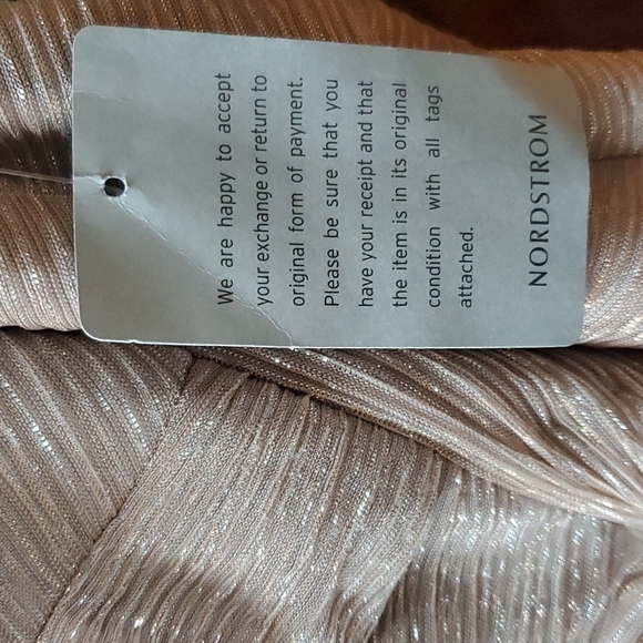 XSCAPE Off shoulder metallic Gown 14 NWT - Picture 3 of 5